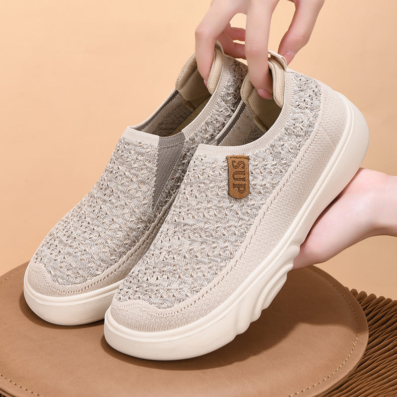 Women's Cloth Single Soft Bottom Comfortable Slip-on Women's Shoes