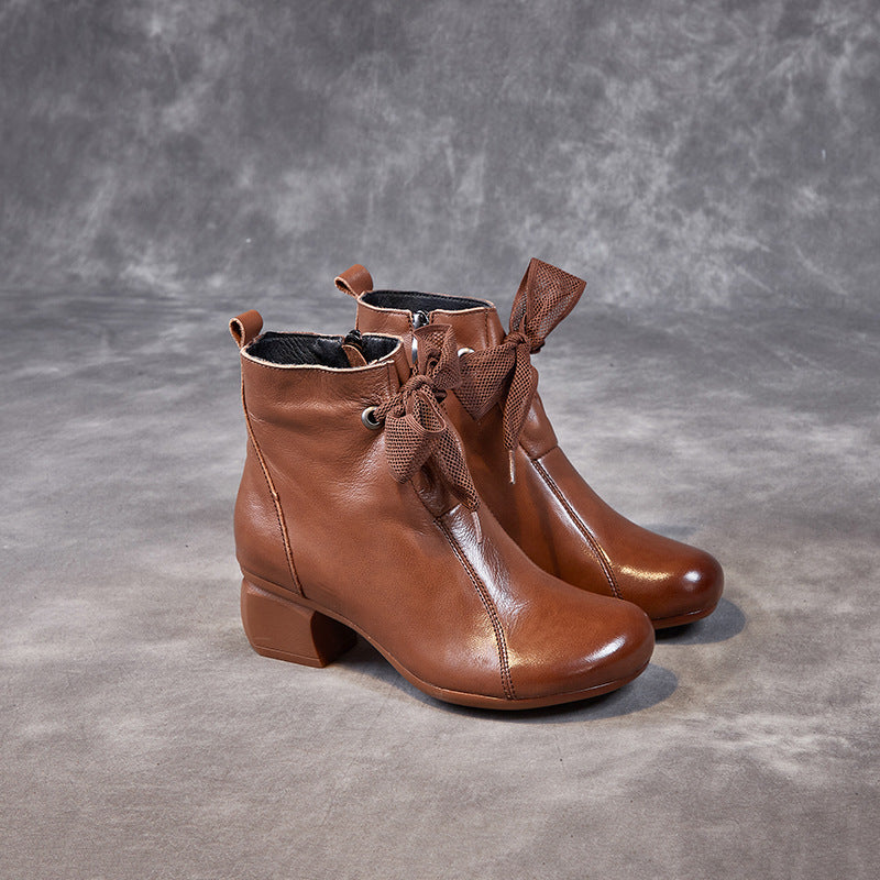 Women's With Veet Cowhide Thick Soft Bottom Women's Shoes