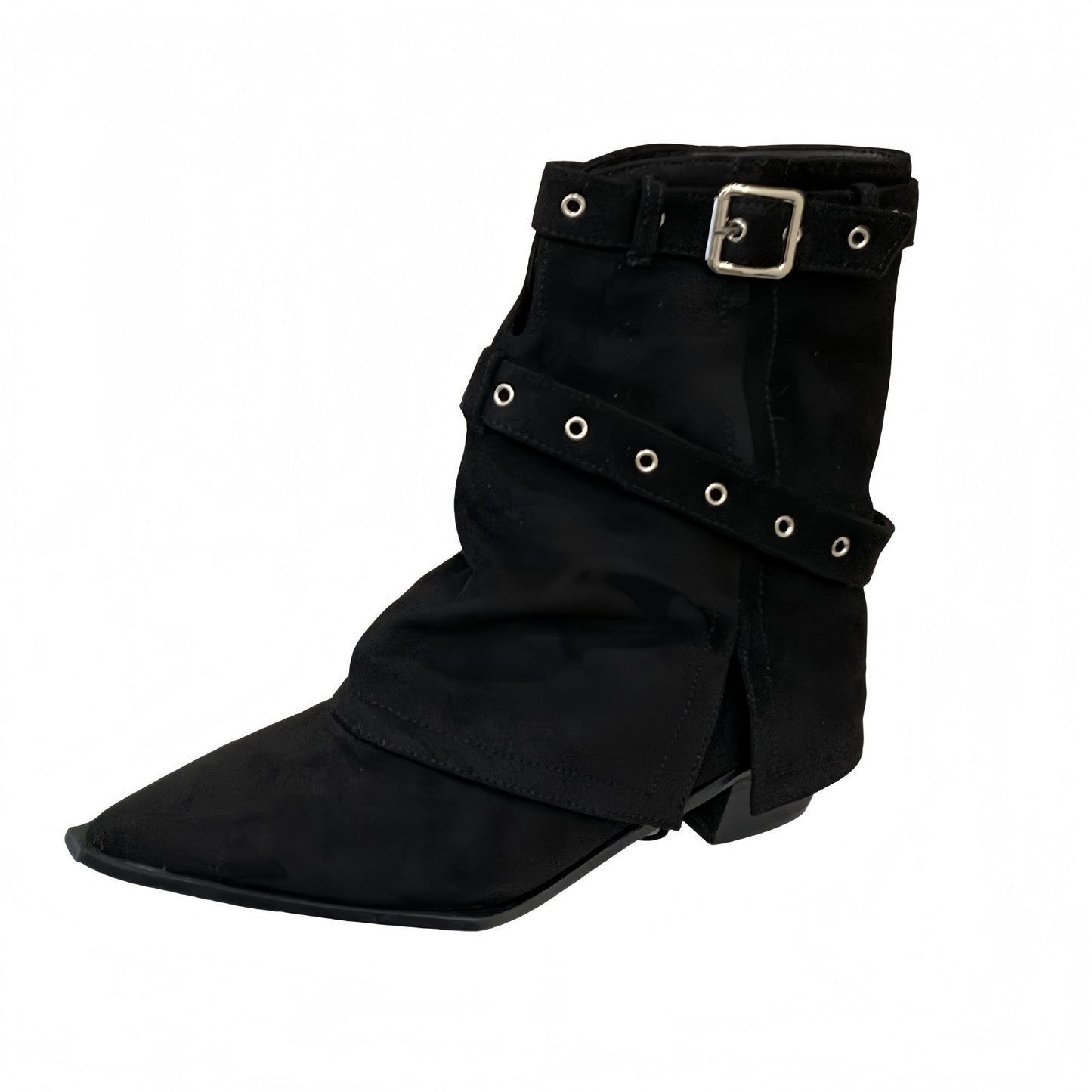 Hot Pants Female Chunky Martin Temperament Skinny Women's Leather Boots