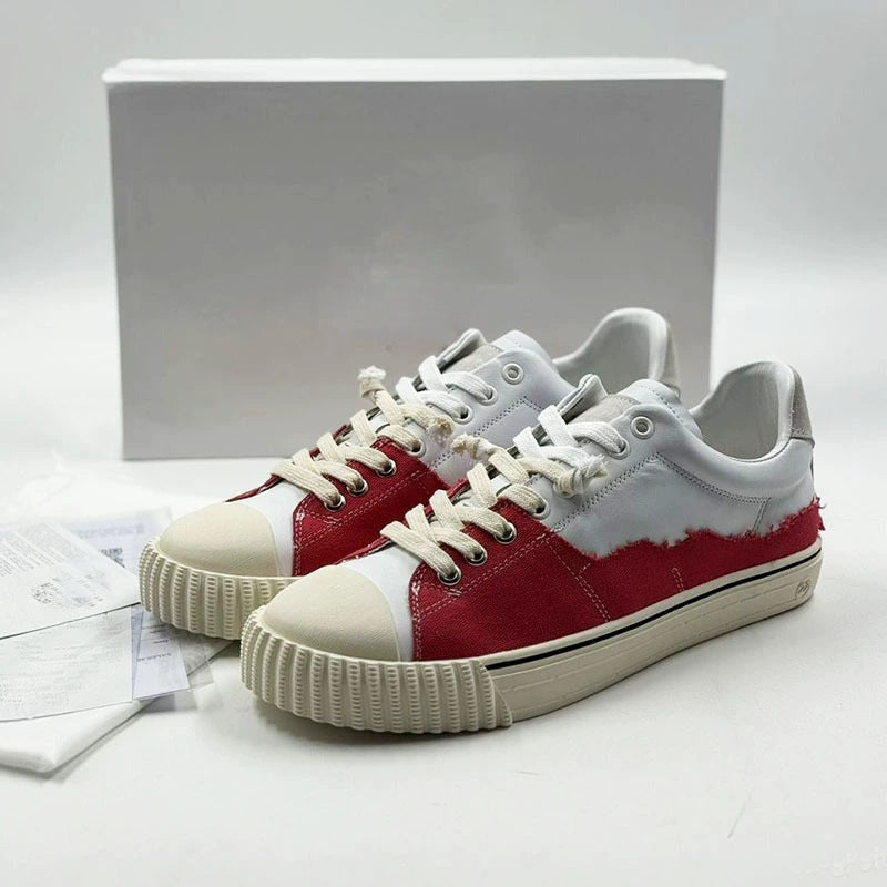 Men's Color Matching Stylish British Fashion Couple Men's Board Shoes