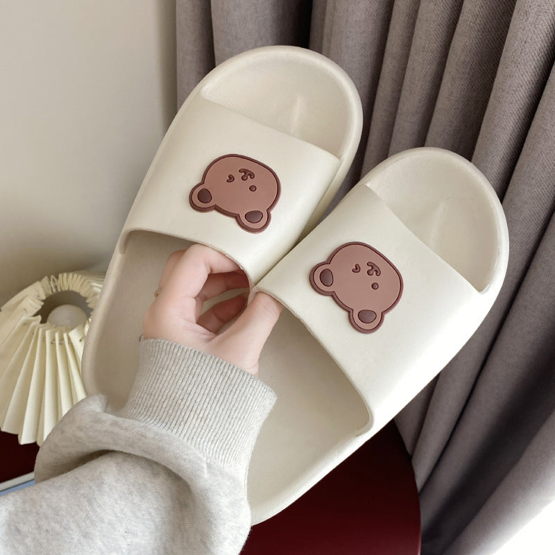 Pretty Indoor Outdoor Platform Thick-soled Cartoon Sandals