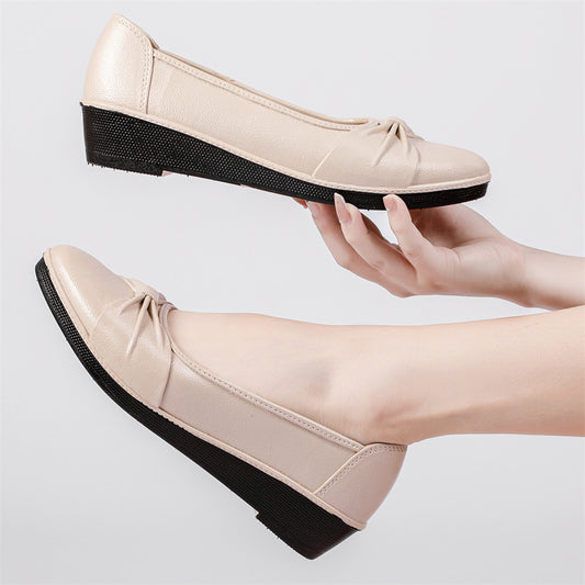 Women's Autumn Chunky Square Toe British Style Casual Shoes