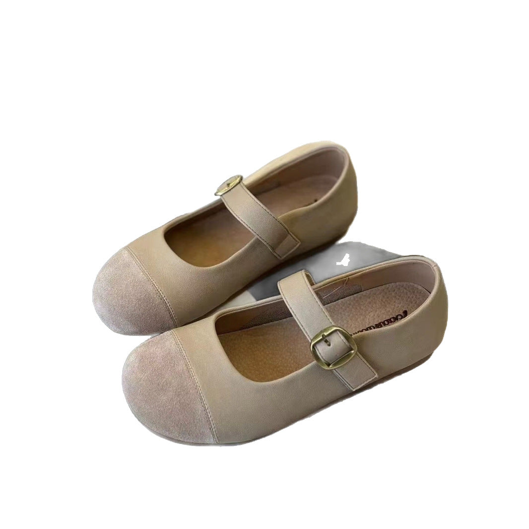 Women's Summer Round Toe Strap Retro Easy Women's Fashion Shoes