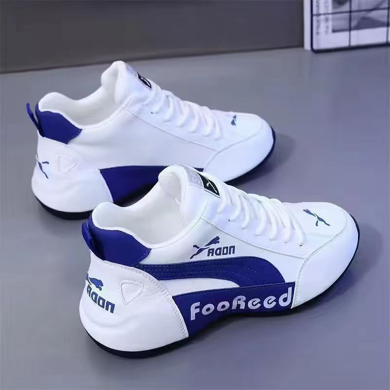 Women's & Men's Trendy Fashion Joker White Low-cut Lightweight Sneakers