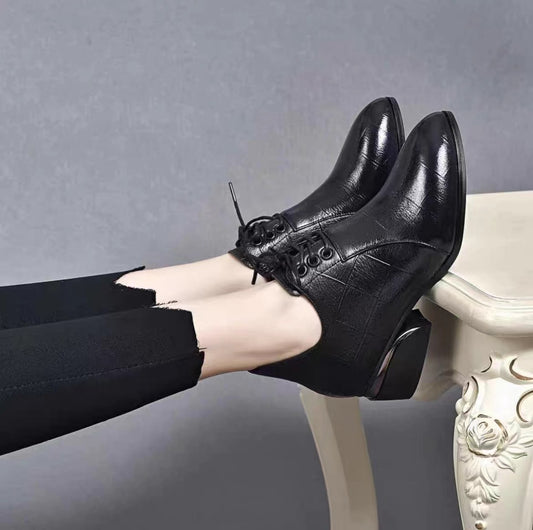 Women's Mid Small Deep Mouth Pumps Autumn Soft Women's Cotton Shoes