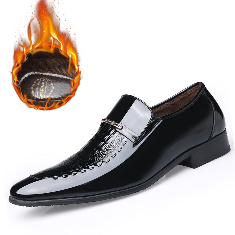 Men's Car Genuine Breathable Formal Wear Height Leather Shoes