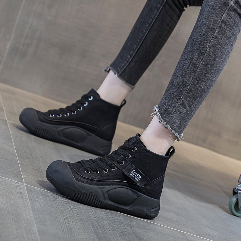 Women's Martin Autumn Platform Elevator Ankle Retro Casual Shoes