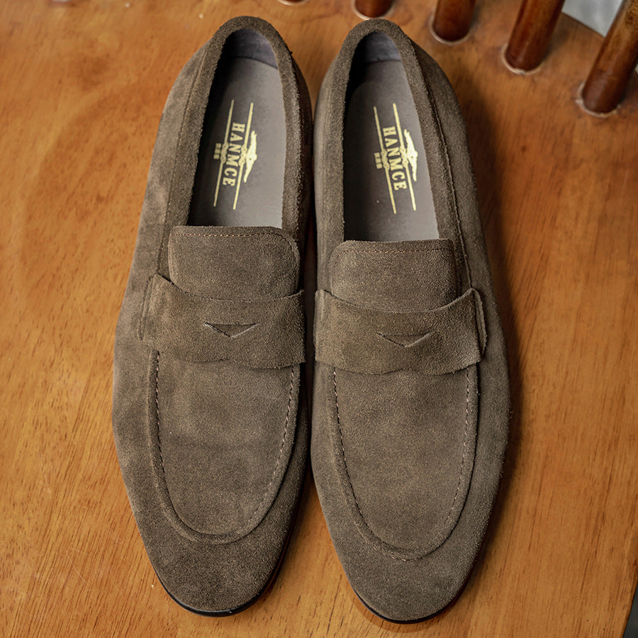 Men's Style Cow Split Business Slip-on Slip Loafers/doug Shoes