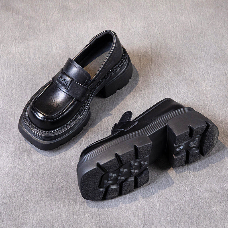 Women's First Layer Cowhide Autumn Genuine Thick Loafers