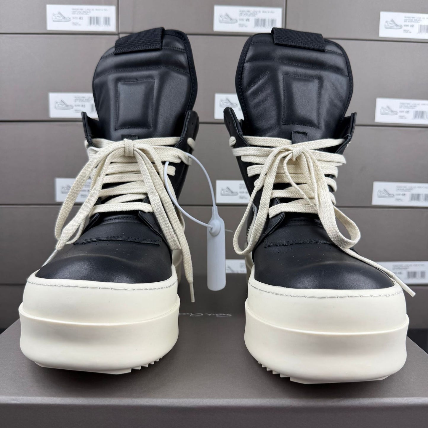 Women's & Men's Classic Inverted Triangle Dark Style Thick Sole Height Leather Shoes