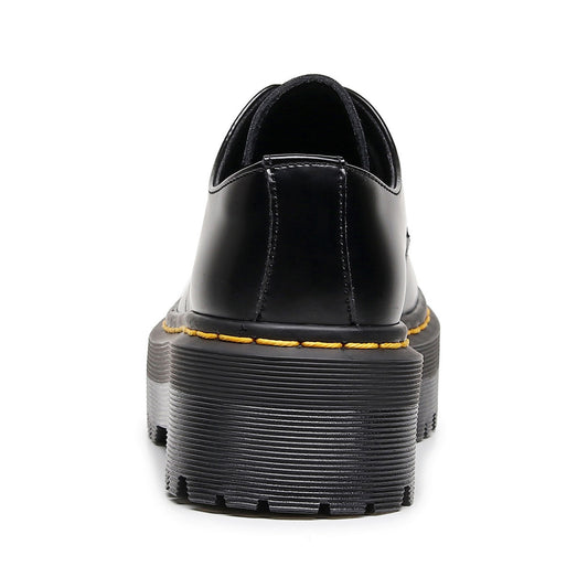 Thick-soled Martin Round Head Female Thick Bottom Casual Shoes