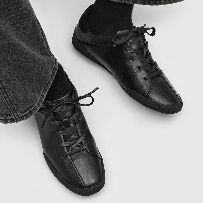 Men's Classic German Training Flat Hiking Fashionable Men's Casual Leather Shoes