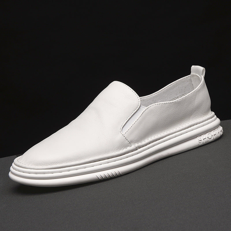 Men's Authentic Slip-on White Genuine Soft Bottom Men's Board Shoes