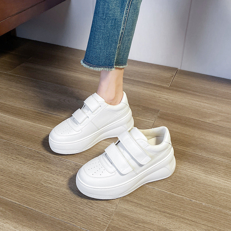 Women's Hidden White Genuine Elevator Breathable Sports Women's Casual Shoes