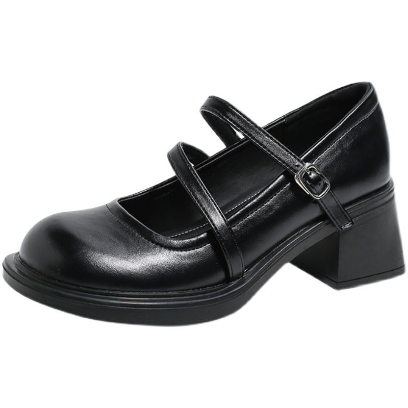 Women's Mary Jane High Versatile Small Chunky Women's Fashion Shoes