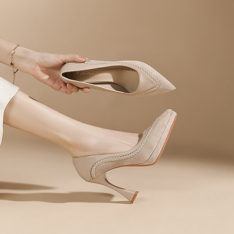 Style Beautiful Waterproof Platform Not Tired Heels