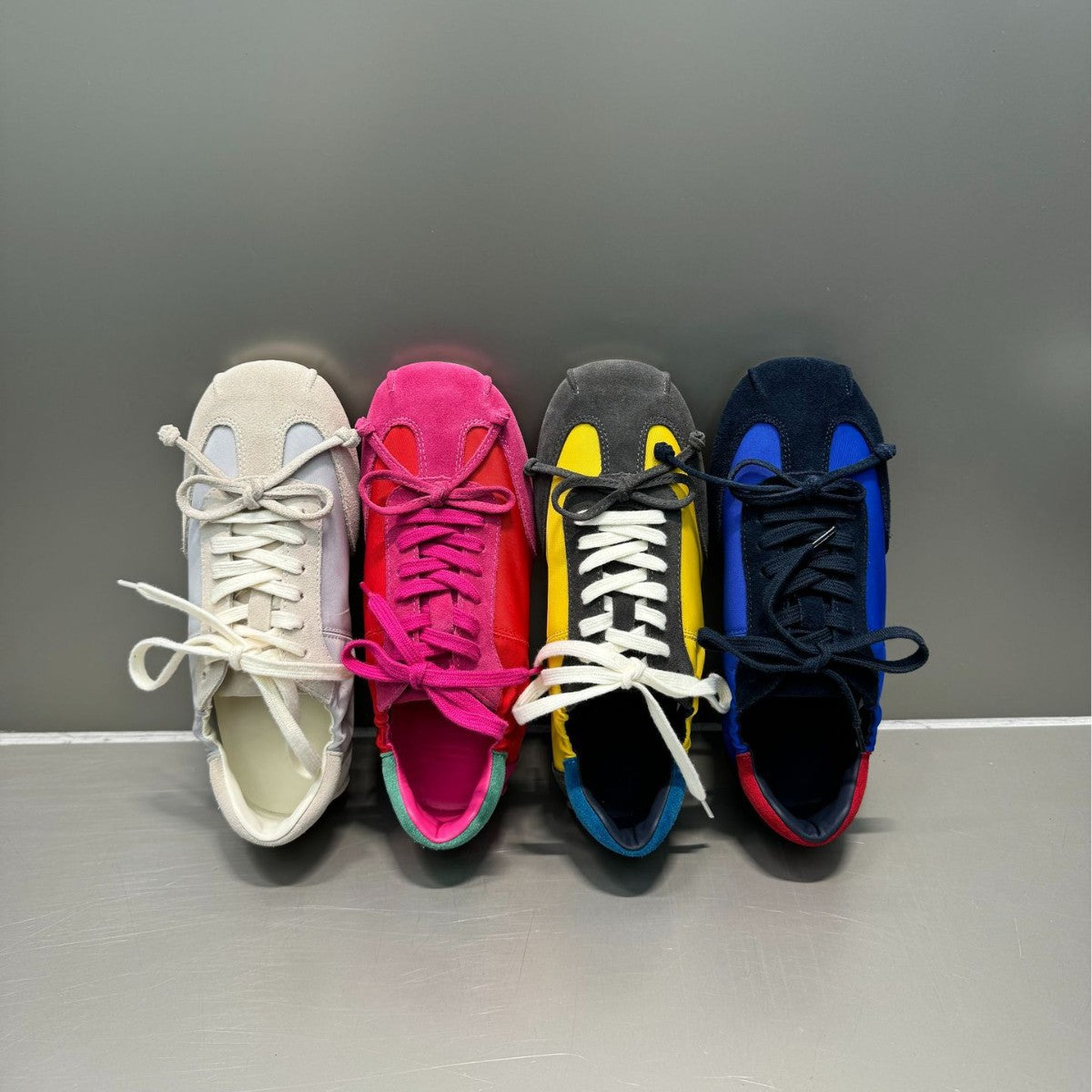 Women's Genuine Retro Color Matching Lightweight Ballet German Sneakers