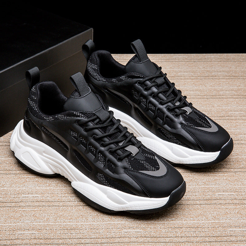 Men's Large Size Mesh Surface Clunky Running Sneakers