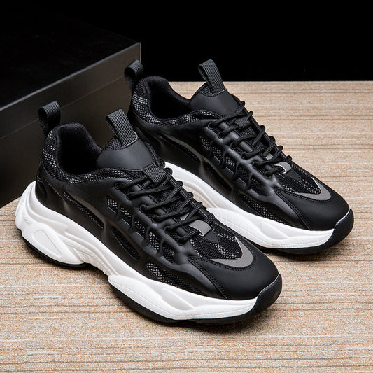 Men's Large Size Mesh Surface Clunky Running Sneakers