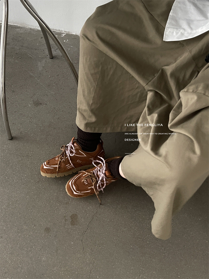 Simple Design German Training Autumn Versatile Platform Casual Shoes