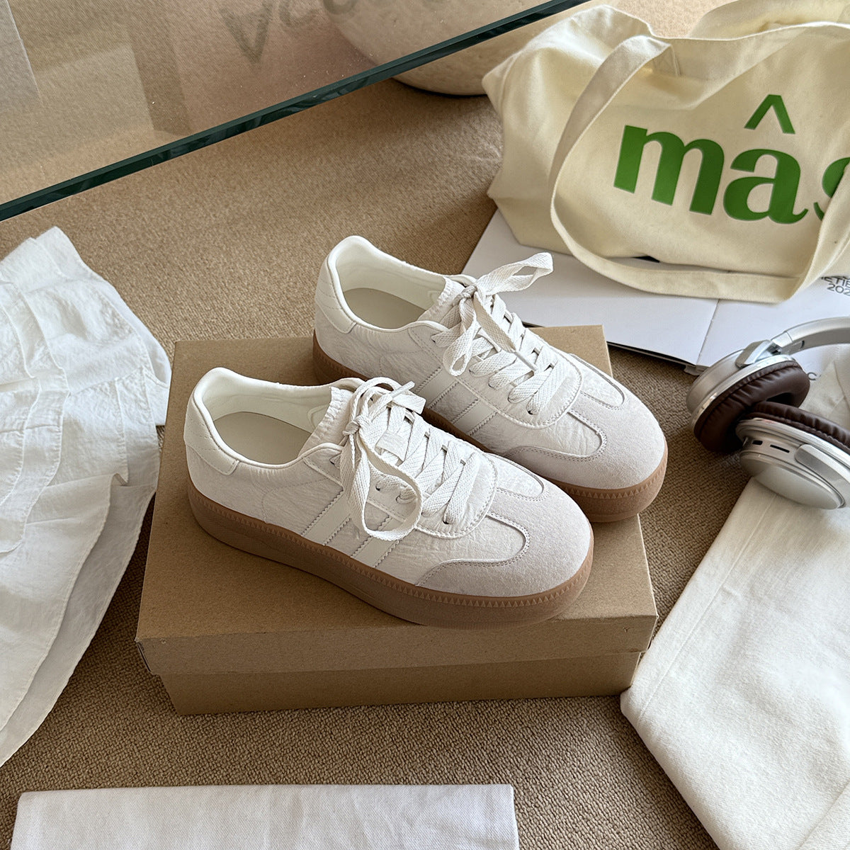 Women's Small Platform Thick German Training Fashion Women's Board Shoes