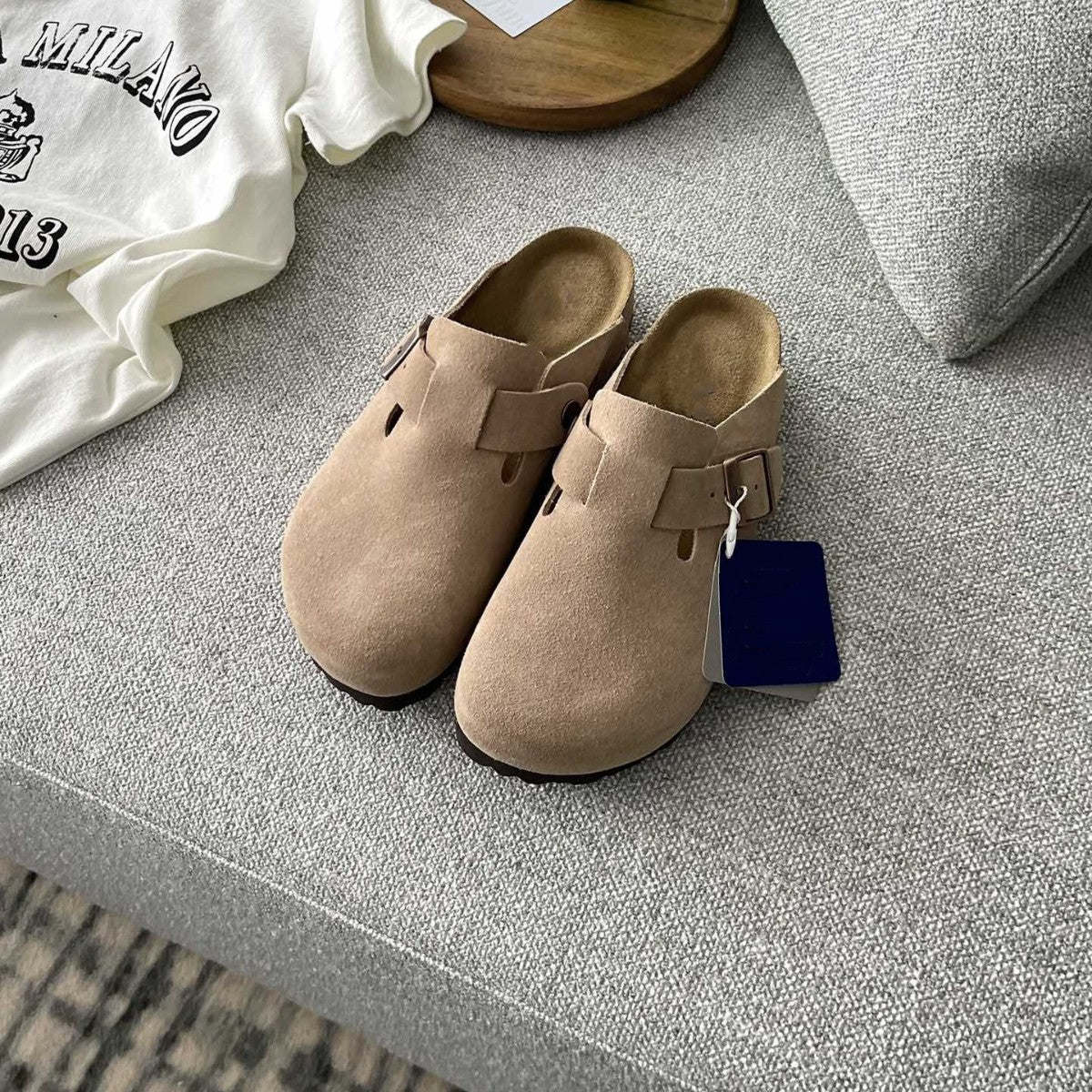 Women's Village Platform Toe Cap Half Cork Slippers