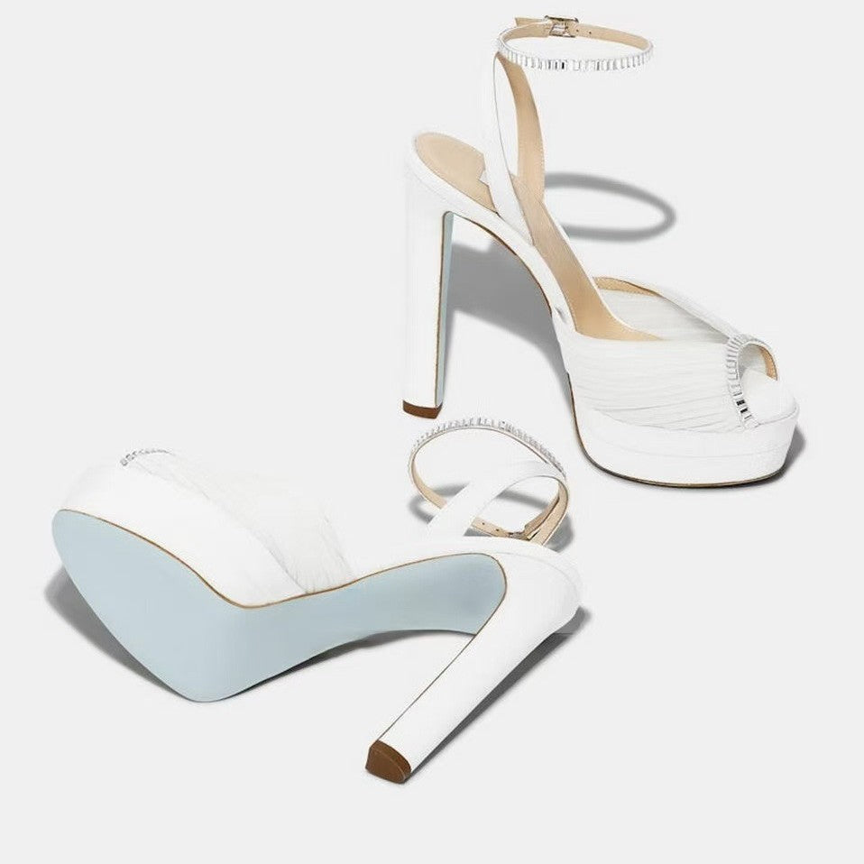 Women's Banquet Peep Toe Large Size Fashion High Heeled Sandals