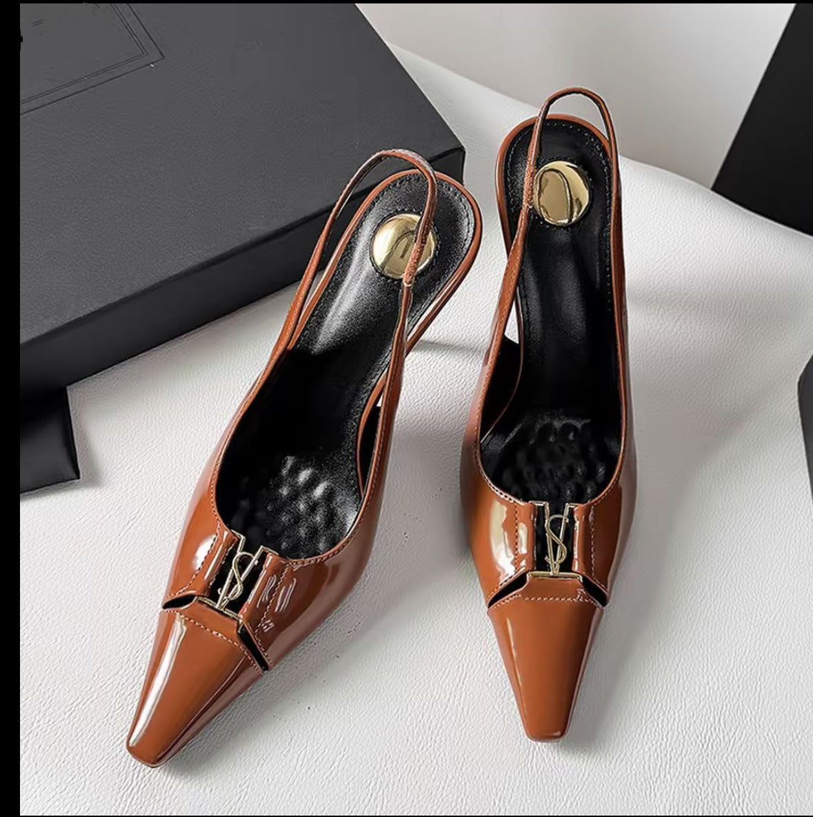 Women's Small Square Stiletto Outer Wear Sexy Back Heels