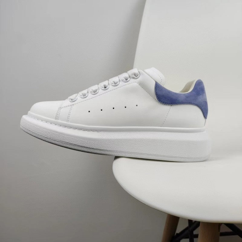 Women's & Men's High Version Mcqueen White Thick-soled Height Casual Shoes