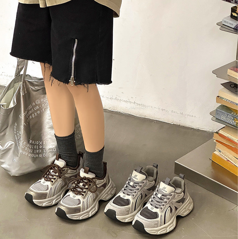 Women's Thick-soled Small Elevator Wild Clunky Sneakers