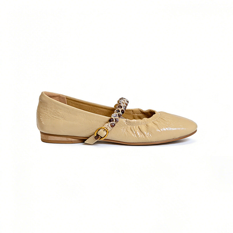 Women's Jane Shallow Mouth Inside Outside Soft Bottom Women's Fashion Shoes