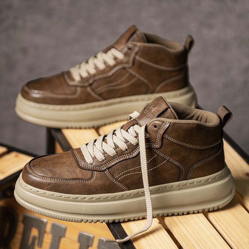 Men's Autumn Plus Size Retro Easy Matching Widened Fattened Sneakers