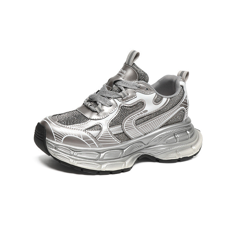 Bright Fine Diamond Daddy Trendy Fashionable Ladies Women's Casual Shoes
