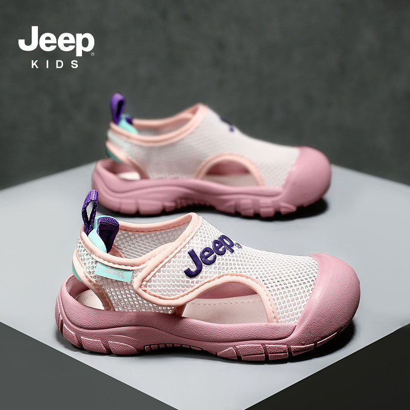 Children's Sports Closed Toe Summer Breathable Mesh Sandals