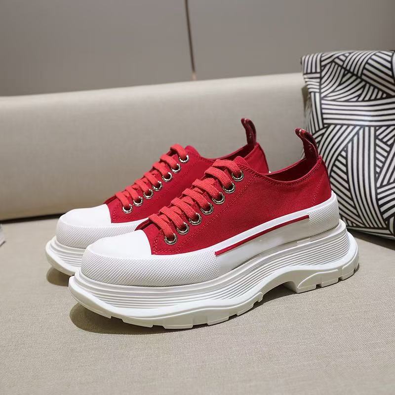 Women's Spring Thin Breathable Increased Platform Sports Couple Women's Canvas Shoes