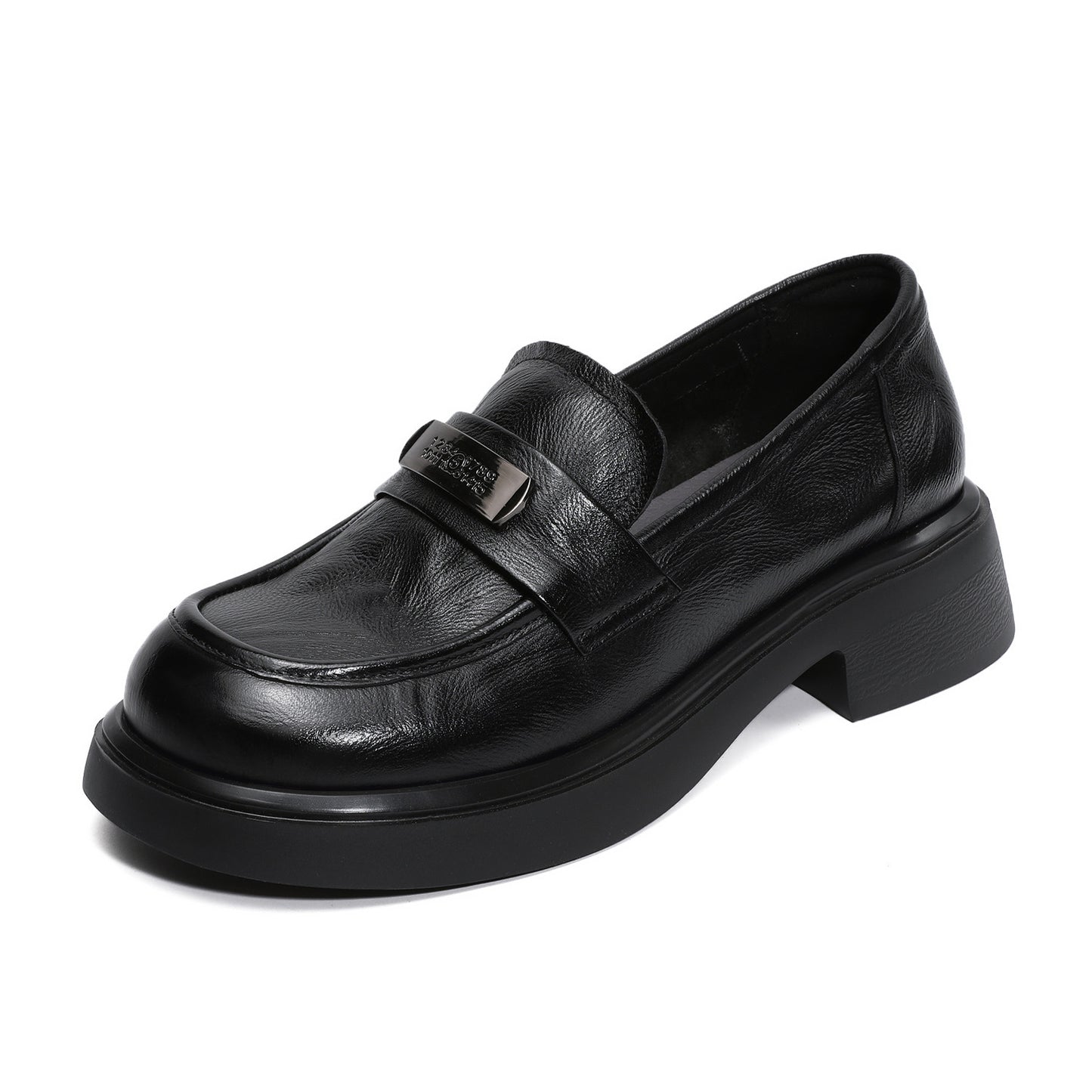 Women's Genuine Light Luxury Autumn Soft Bottom British Style Slip-on Loafers
