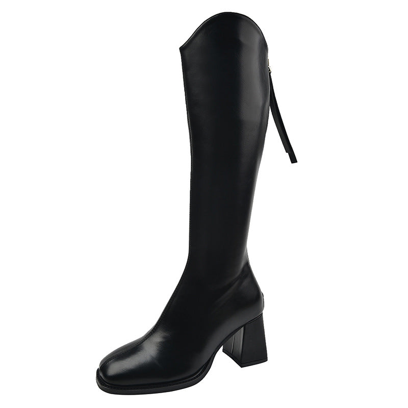 Women's Stretch Thin High Long Thick Leg Boots