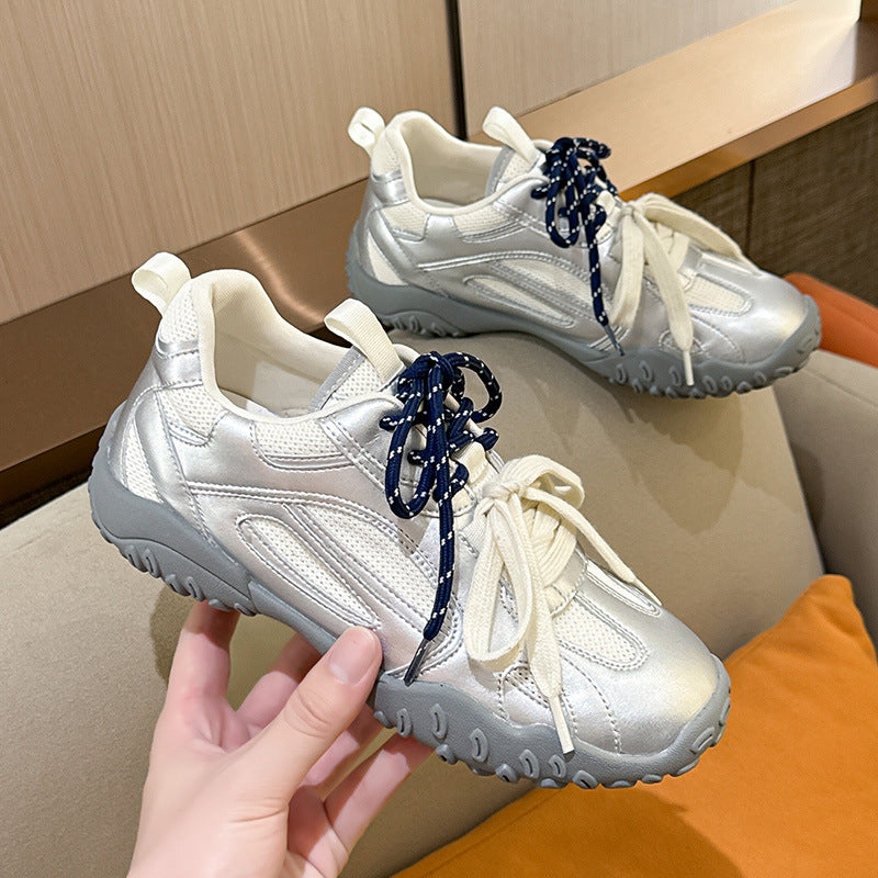 Women's Summer Mesh Breathable Thick Bottom Height Increasing Insole Casual Shoes