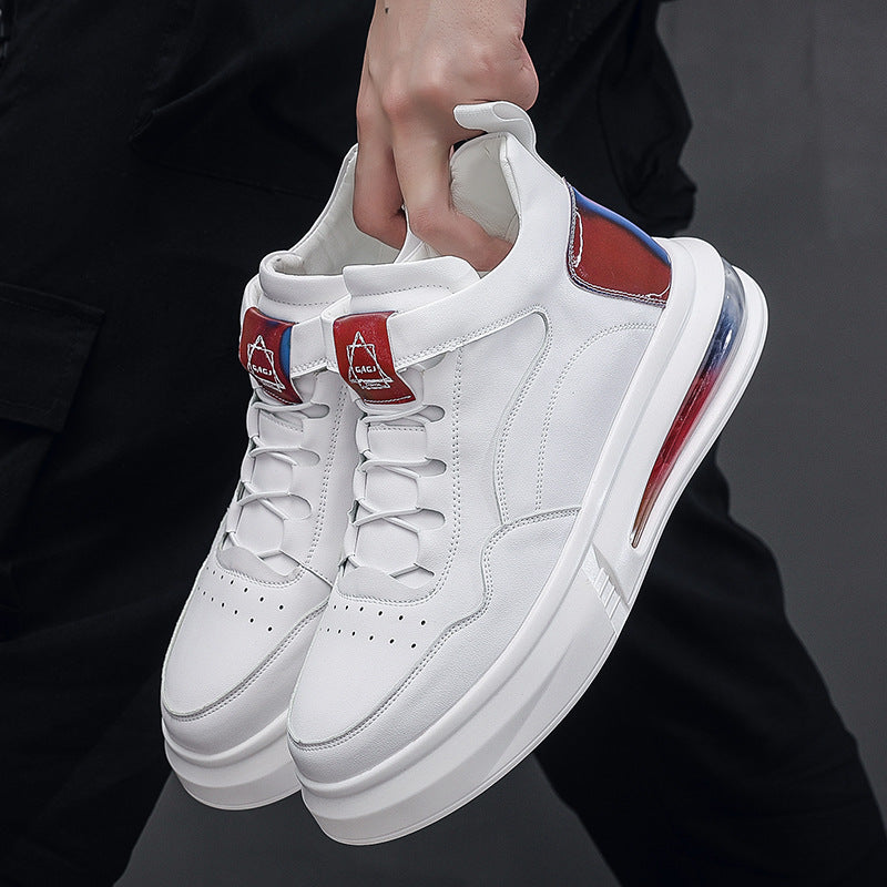 Men's Air Cushion Soft Bottom White Fashion Casual Shoes