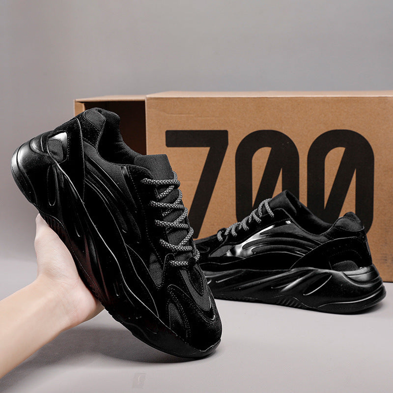Men's Street Style Retro Platform Dad Breathable Mesh Elevator Wild Men's Sports Shoes