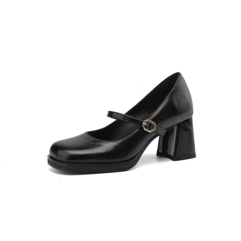 Women's Toe Pumps Solid Color Platform High Large Women's Fashion Shoes
