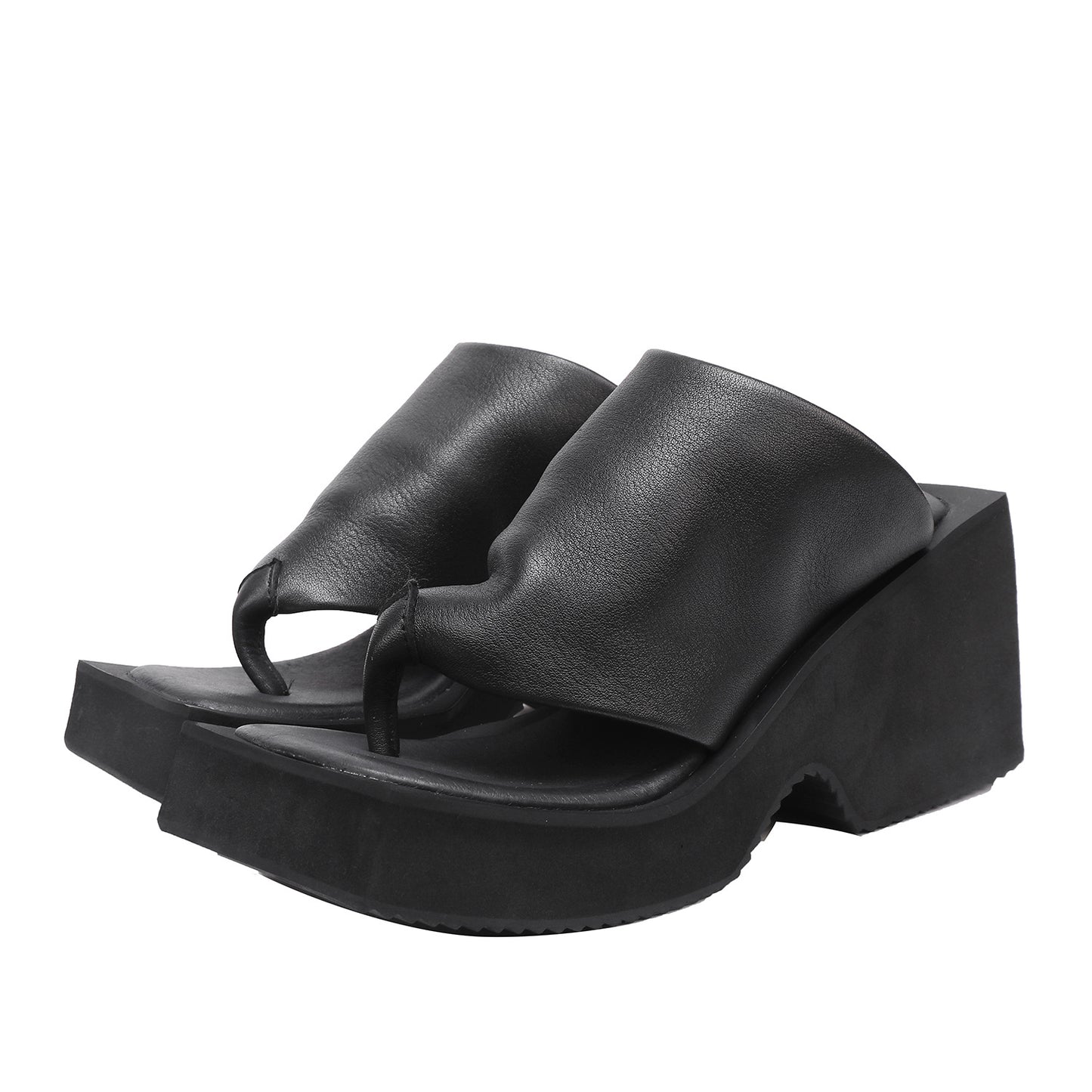 Women's Flip-flops Outer Wear Fashion Genuine Platform High Heels