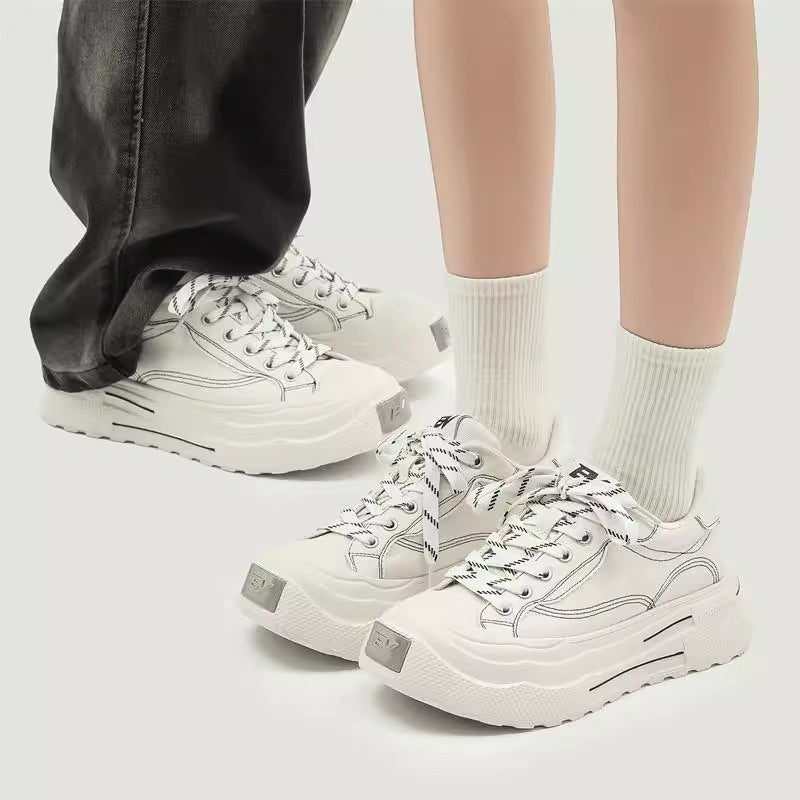 Autumn Versatile Trendy Breathable Platform Retro Sneakers