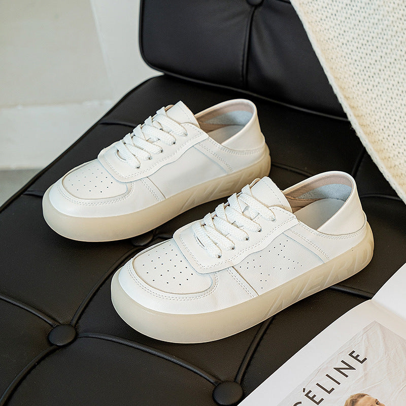 Women's Flat Autumn Genuine Nurse Single-layer Soft Men's Shoes