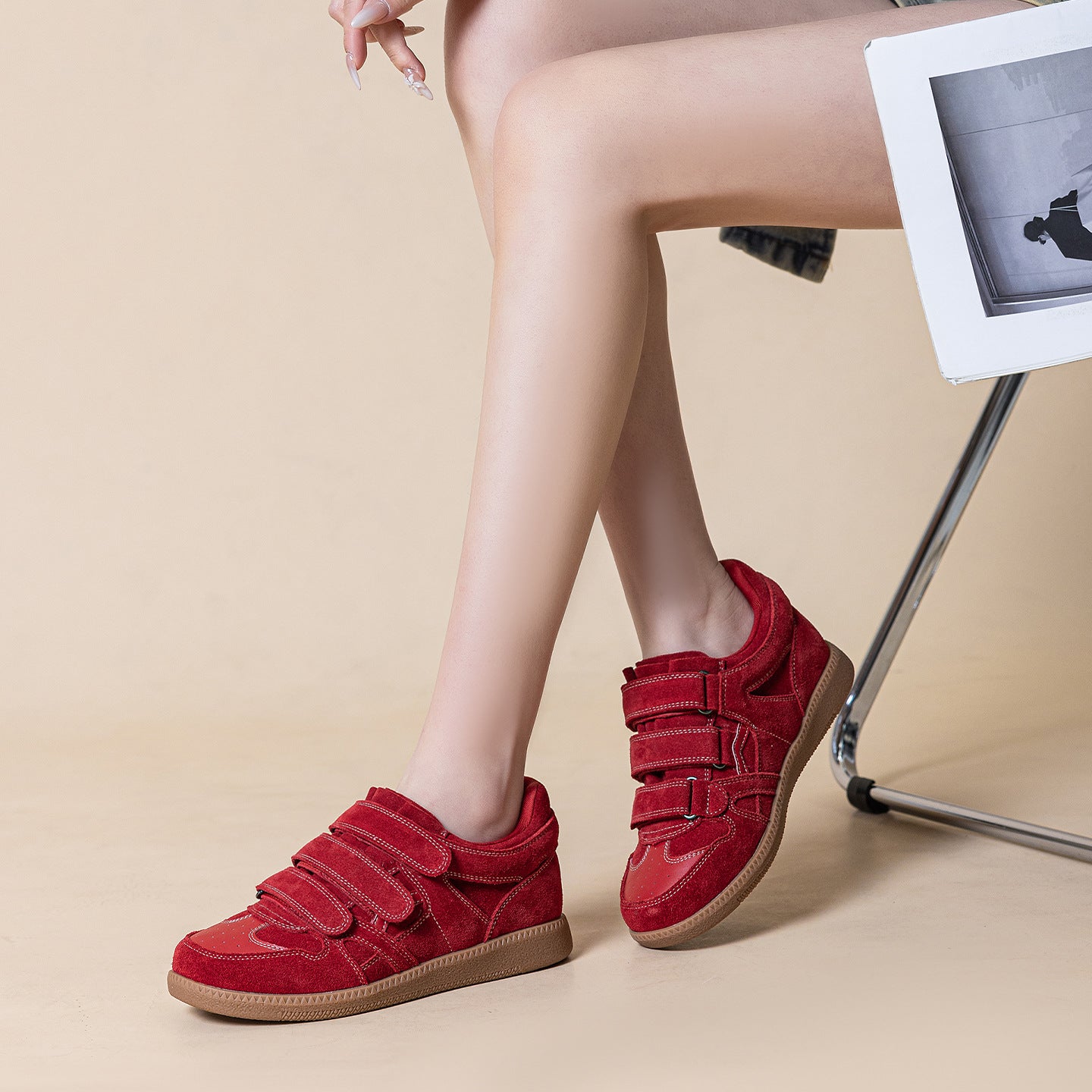 Women's Training Spring Height Increasing Leisure Retro Sports Women's Casual Shoes