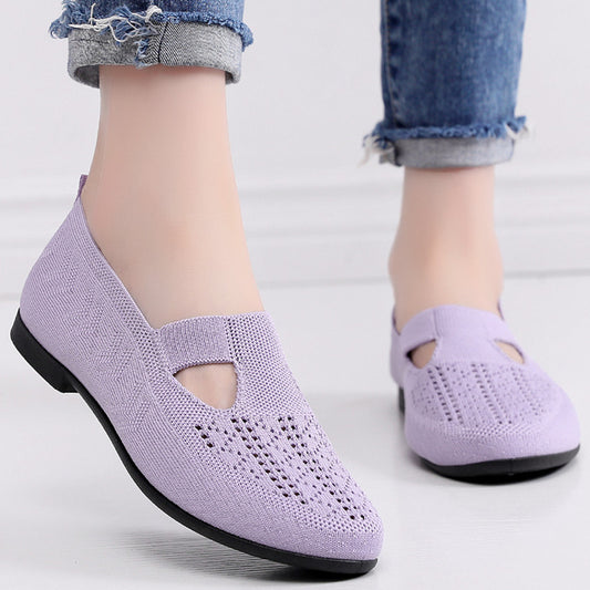 Women's Fashion Slip-on Mom Portable Soft Bottom Casual Shoes