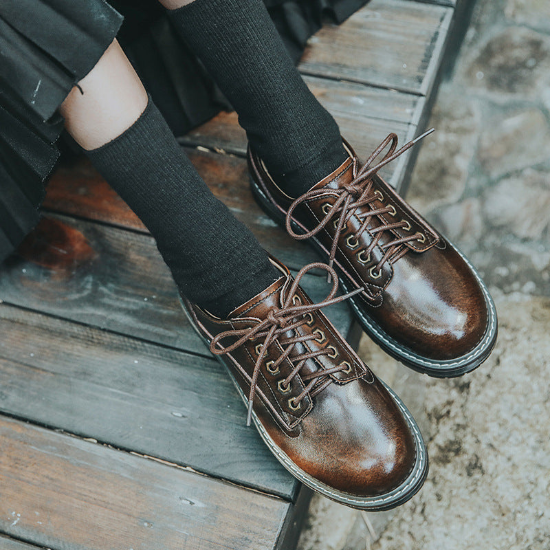 Beauty Foot Power Round Toe Female College Style Summer Casual Shoes