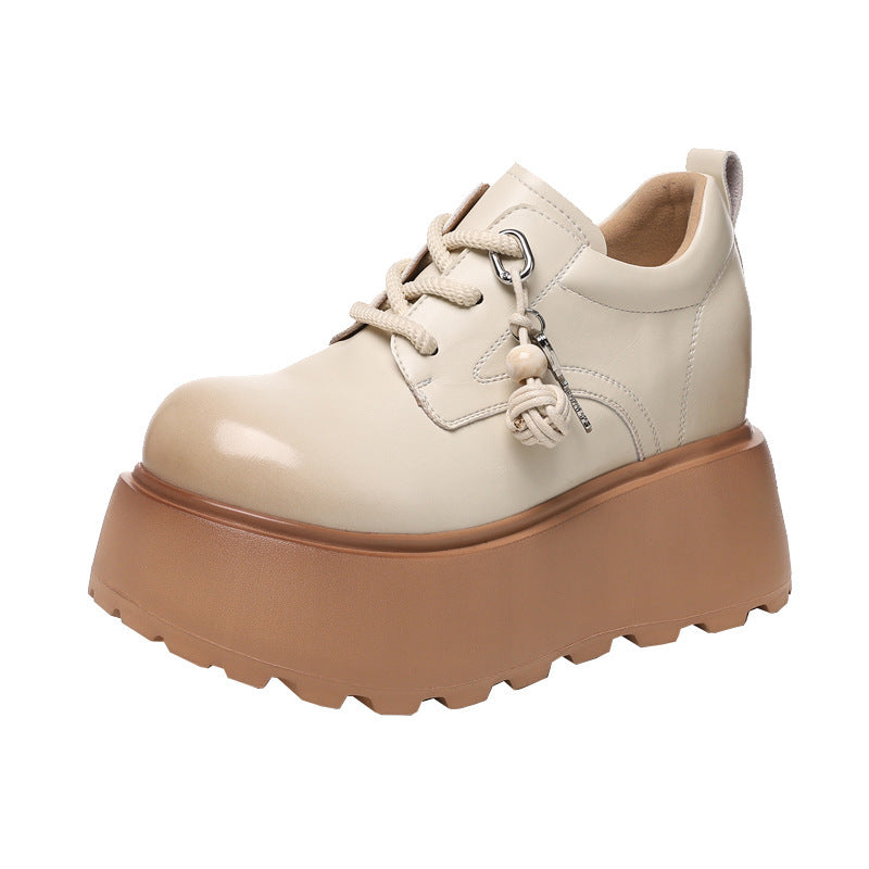 Women's Bottom Height Increasing Insole Western Style Loafers