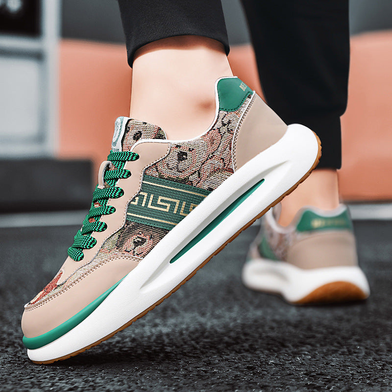 Women's & Men's Four Breathable Genuine Platform Dad Trendy Sneakers