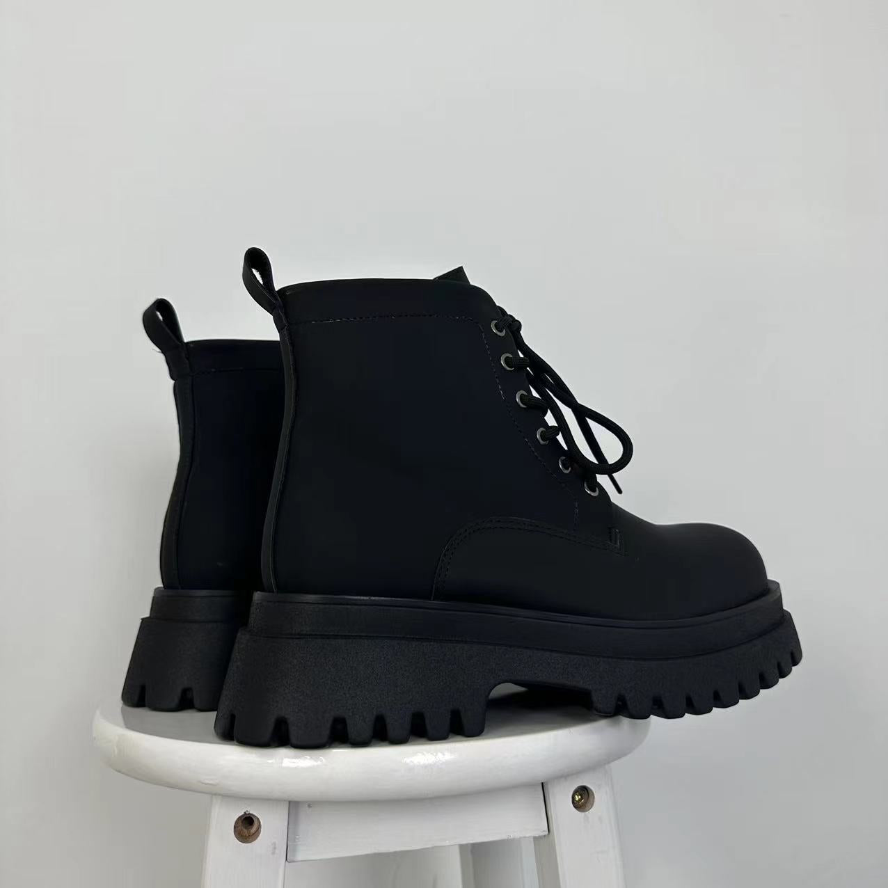 Women's & Men's Big Toe Ankle British Style Lace Boots